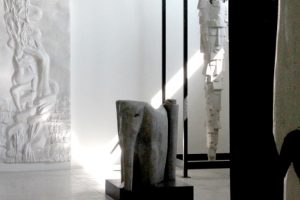 Ground floor, View of the Italo-African sculptures room